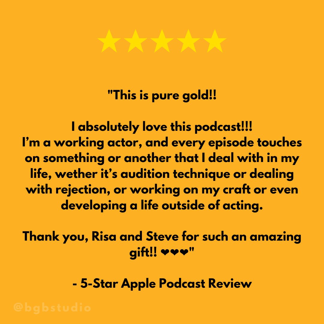 BGBStudio's tweet photo. This is your friendly reminder there's a wealth of (FREE) information to help transform your acting career available on all major podcast platforms #TheActingPodcast #TheBGBStudio

https://t.co/oHJ4Lrfraf https://t.co/yXebDFF54K