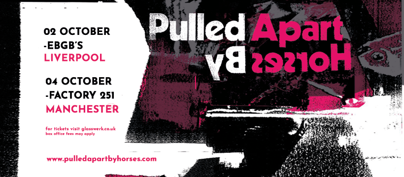 Glasswerk (@glasswerk) on Twitter photo On sale Today! Pulled Apart By Horses
2 Oct 2022 at <a href="/ebgbsliverpool/">E.B.G.B.S</a>
4 Oct 2022 at <a href="/factory_mcr/">FactoryManchester</a>
eventim.co.uk/artist/pulled-…
<a href="/eventim_uk/">eventim_uk</a> / <a href="/pabh/">Pulled Apart By Horses</a> On sale Today! Pulled Apart By Horses
2 Oct 2022 at <a href="/ebgbsliverpool/">E.B.G.B.S</a>
4 Oct 2022 at <a href="/factory_mcr/">FactoryManchester</a>
eventim.co.uk/artist/pulled-…
<a href="/eventim_uk/">eventim_uk</a> / <a href="/pabh/">Pulled Apart By Horses</a>