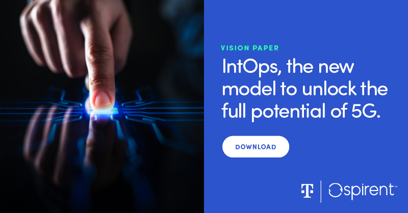 Spirent's tweet photo. Read this guest blog from Deutsche Telekom on a new process model – Integration Operations. Then download the Vision Paper to learn more about how #IntOps can unlock the full potential of #5G. https://t.co/5BuX4XYt5w
#networks #testing #automation #telecom https://t.co/WqBU5Ibj6i