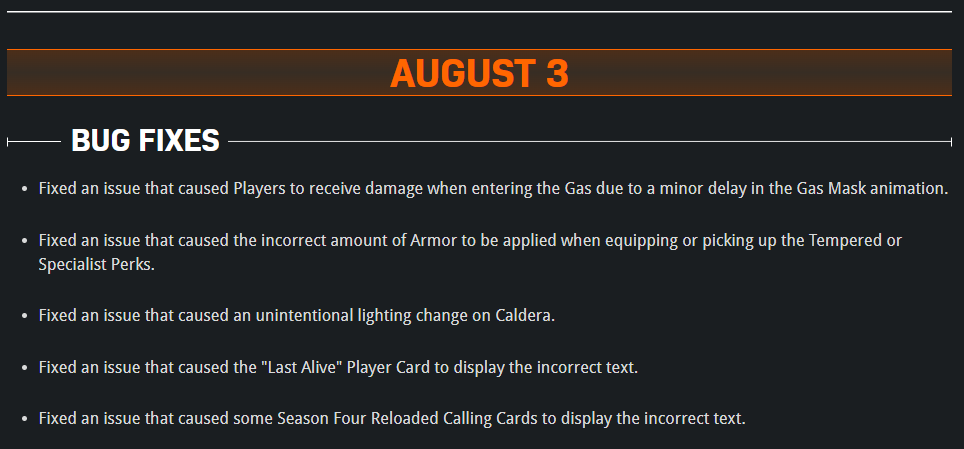 RavenSoftware's tweet photo. 🛠️ A #Warzone update has gone live!

Bug Fixes and Weapon/Attachment changes!

The Season Four Reloaded Patch Notes have been amended: https://t.co/WBJEu82wWY https://t.co/iHXQuKouZX