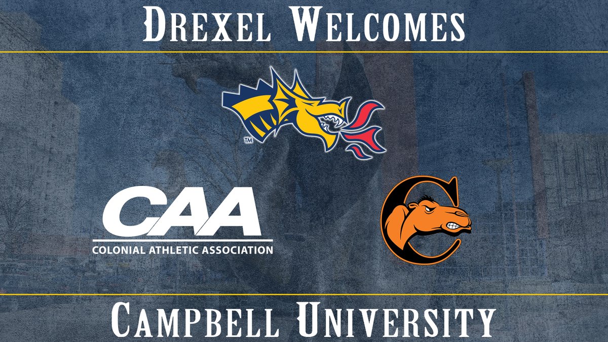DrexelDragons's tweet photo. Welcome to the CAA @GoCamels! We can't wait to see you in Philly!! #FearTheDragon https://t.co/RIBXgH7Y5X