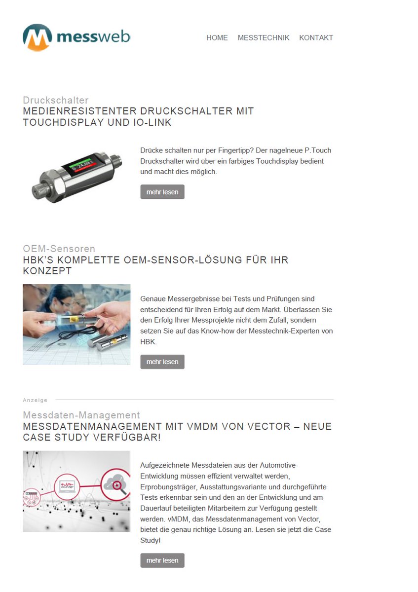 DirkSchaar's tweet photo. Schon den @messweb #Newsletter 47 #Messtechnik gelesen? Themen sind u.a. medienresistenter #Druckschalter, #Messmodule für OEM-Integration, Schall- und #Schwingungsdaten nach Norm analysieren...
Jetzt lesen 👉 https://t.co/9KboNxVhAA https://t.co/Kge8mWvTxL