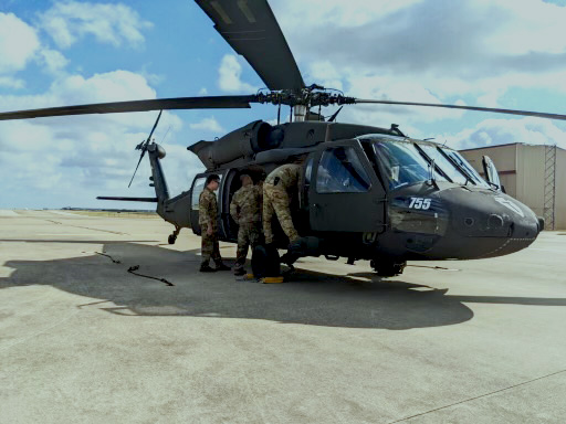 TXMilitary's tweet photo. Texas National Guard UH-60 National Guard crews prepare to fight Central Texas wildfires Wednesday. #NGB #TXNG #CentralTexas #TexasWildfire #TXForestService https://t.co/ZdsYpWyvWF