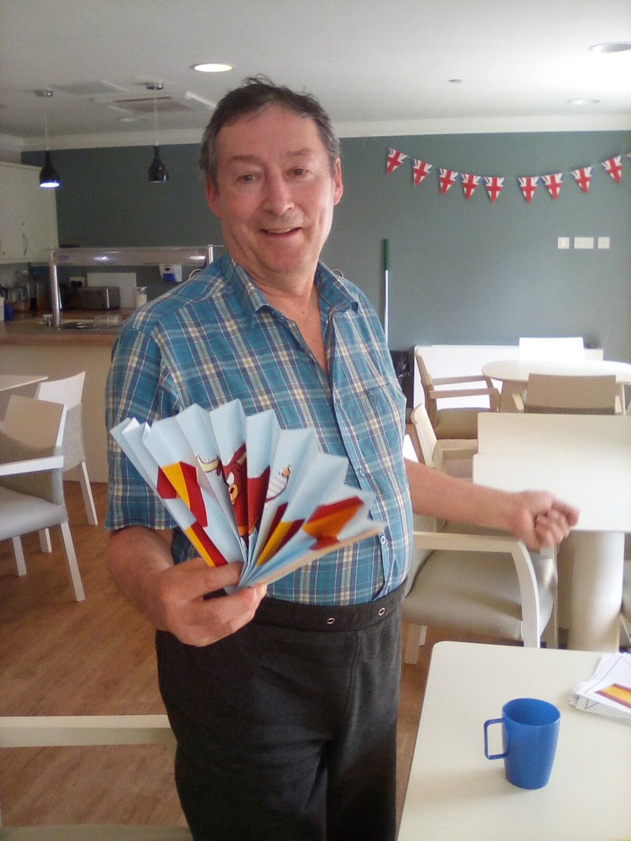 EvermoreCare's tweet photo. We've been round the world at Ashton Manor and landed in Spain! 

The residents loved creating these beautiful Spanish flags 💃 https://t.co/Akfcz3G1Ii