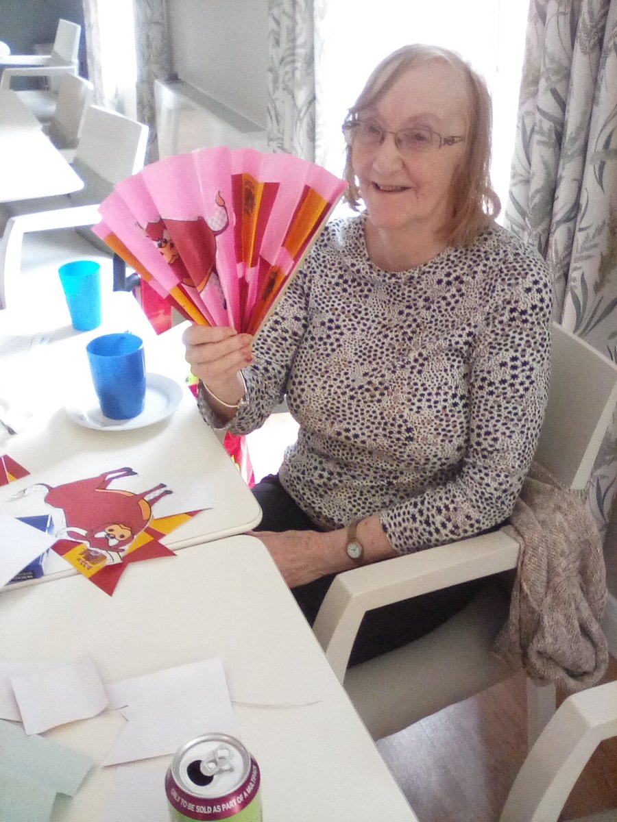 EvermoreCare's tweet photo. We've been round the world at Ashton Manor and landed in Spain! 

The residents loved creating these beautiful Spanish flags 💃 https://t.co/Akfcz3G1Ii