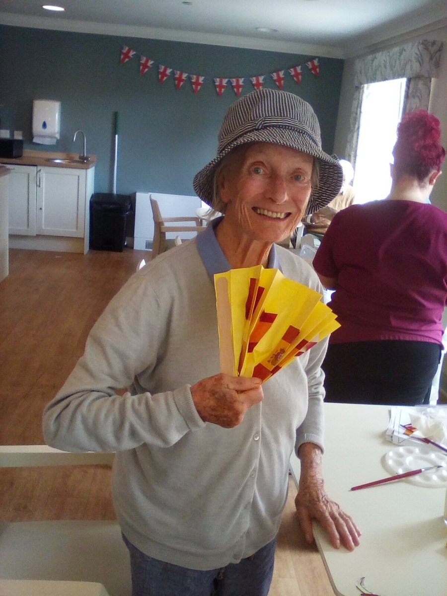 EvermoreCare's tweet photo. We've been round the world at Ashton Manor and landed in Spain! 

The residents loved creating these beautiful Spanish flags 💃 https://t.co/Akfcz3G1Ii