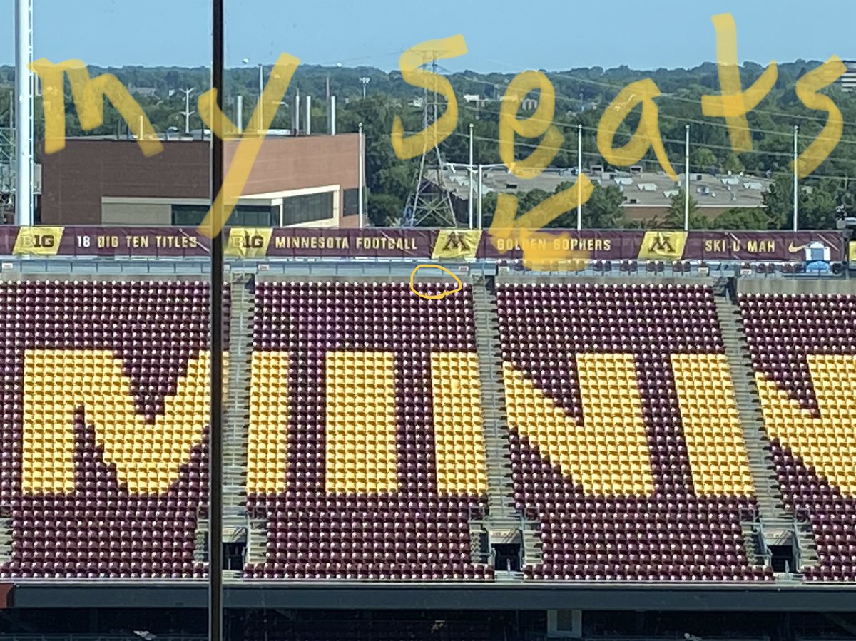 Getting a glimpse of how the other half lives while attending a conference. The session I am in is in the (ac/heated) Indoor Club Room, which is on the opposite side from my top row season tickets. I love my seats, but could enjoy a game from this space too! #CEHDLEAD #SkiUMah