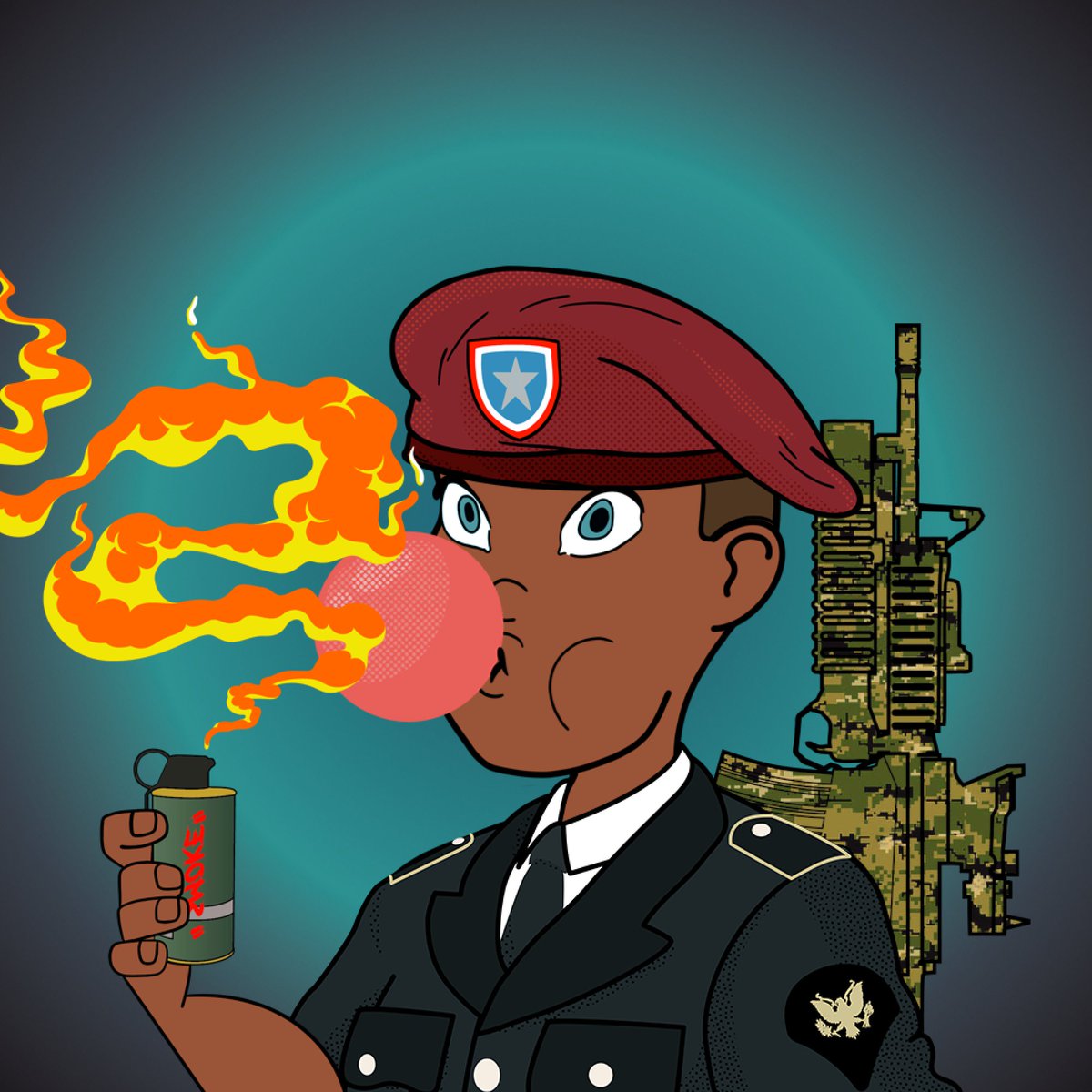 DefiTroops's tweet image. My personal DeFi Troop! Represents me while I was in the military lol 🔥

#nftcollection #nftcollectors #nftcollectibles #NFT #NFTCommunity