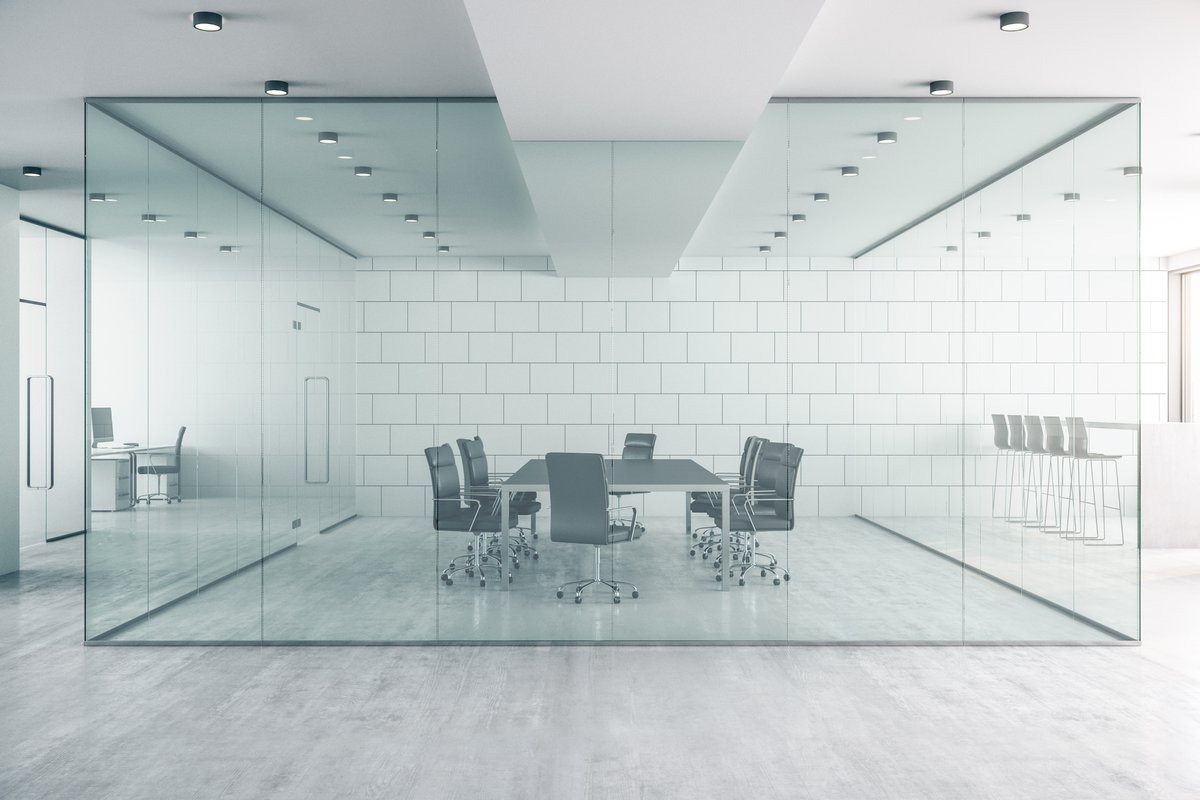 PrivacyGlassSo's tweet photo. Our Clarity Glass is a perfect upgrade for workspaces everywhere! Privacy at the touch of a button! 
 #PrivacyGlassSolutions #privacy #architects #BetweenGlassBlinds #Vistamatic #Clarity #switchableglass #DecorativeGlass https://t.co/zMvmNpAt0O