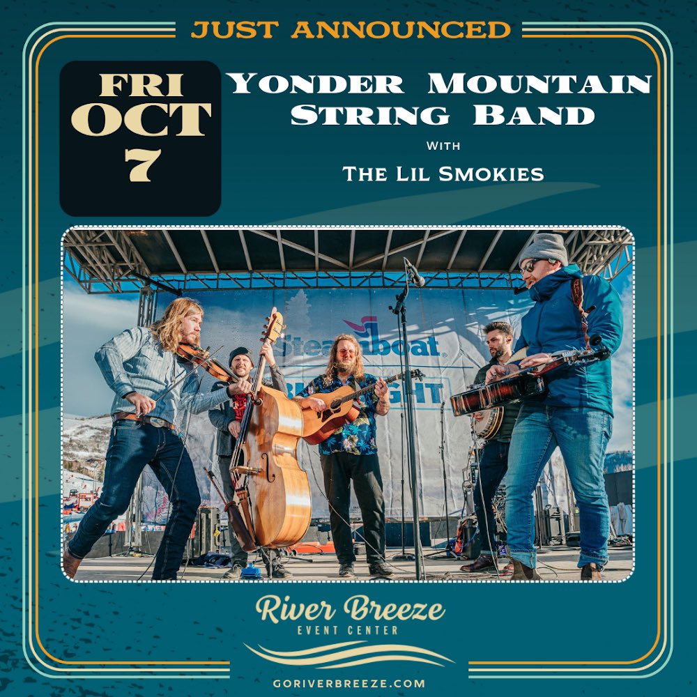 We’re heading to @goriverbreeze in Knoxville, TN on 10/7 with our pals @YonderMountain! Tickets on sale this Friday at 12pm ET. Head to goriverbreeze.com for more info.