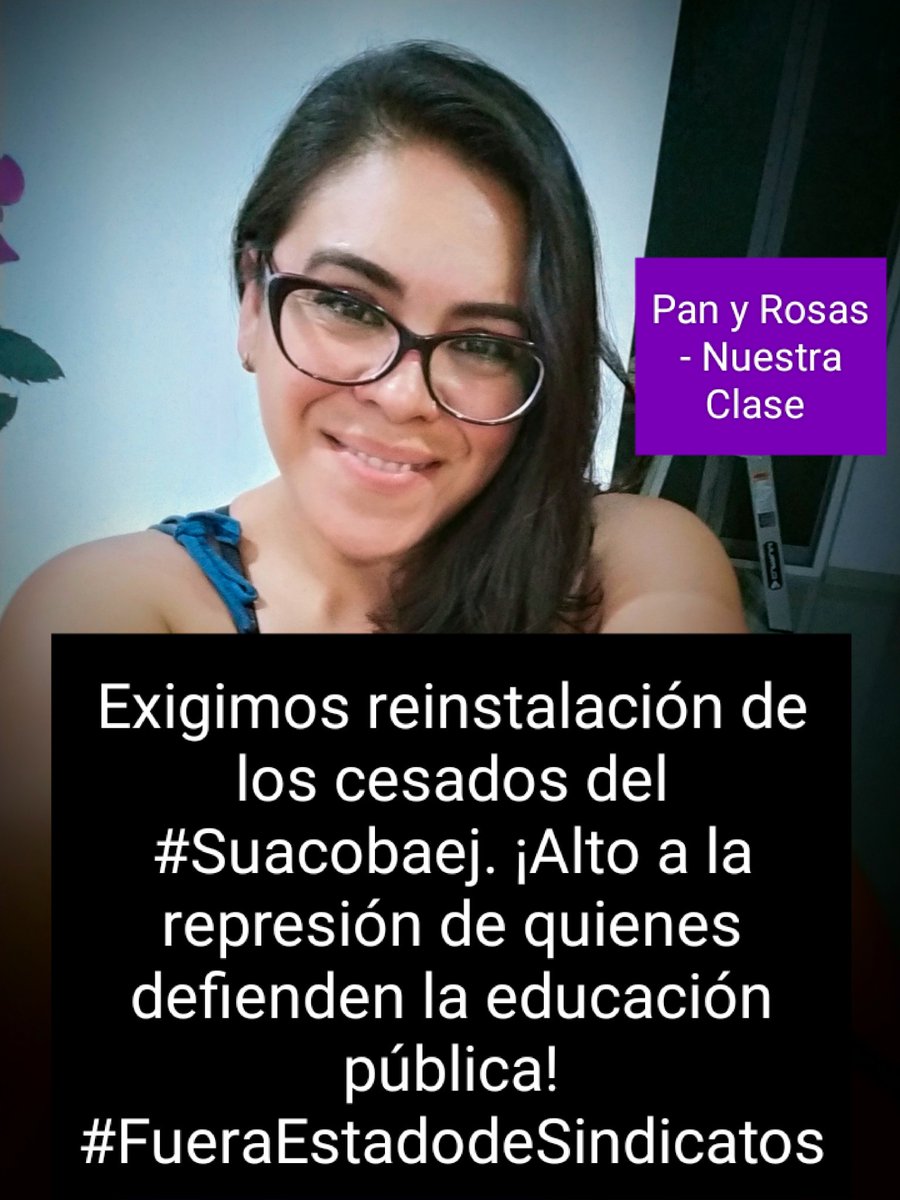 Maldita_Brux's tweet photo. Las maestras de #CDMX apoyamos al #Suacobaej y exigimos alto a la represión y hostigamiento. Inmediata reinstalación de las y los despedidos. ¡No están solos!
#reinstalacion
#fueraestadodesindicatos
@anuestraclase @SEP_mx @delfinagomeza @GobiernoJalisco @EnriqueAlfaroR https://t.co/YXaO55nu49