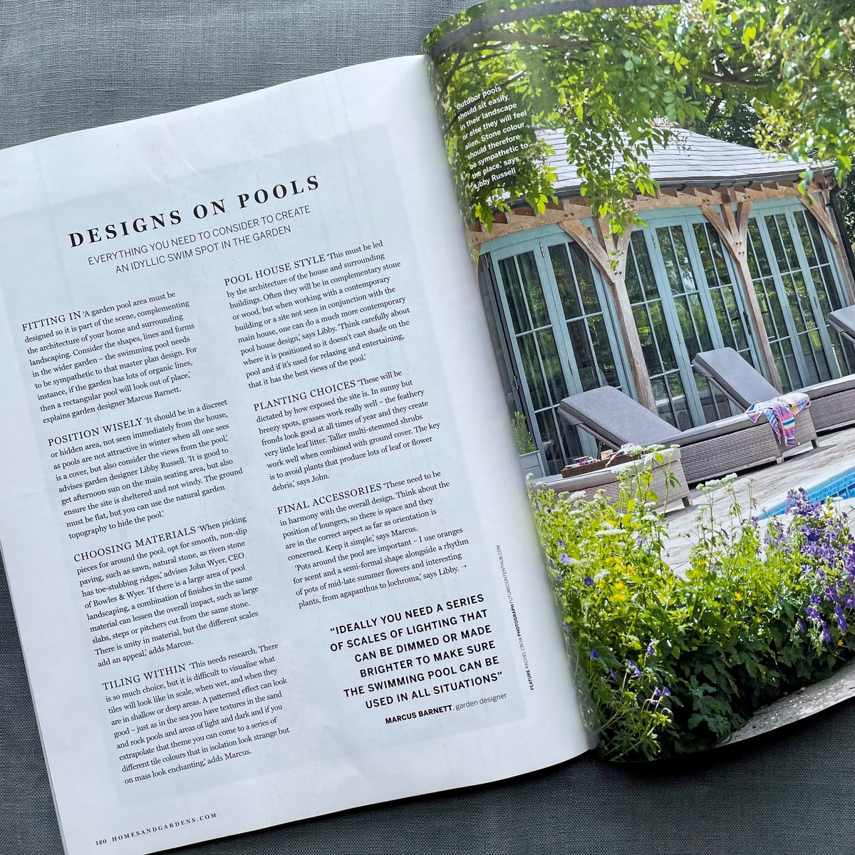 Great to see our advice on designing pool areas featured in Homes & Gardens magazine this month!

#inthepress #gardendesign #pool #poolarea #garden #gardening #design #gardendesignideas #gardeninspiration #horticulture #planting #poolpaving
