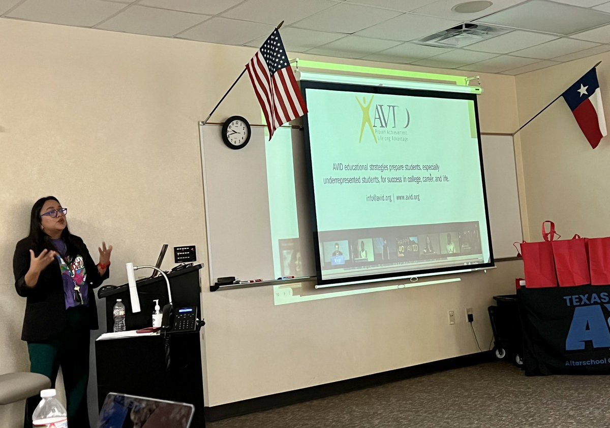 GPCollegeReady's tweet image. Hats off to Mrs. Sias for sharing her vision of the impactful ways in which AVID benefits students participating in the ACE Program! #ACEmeetsAVID #StudentsFirst #PreparingOurFuture @grandprairieisd @GPISDCounseling