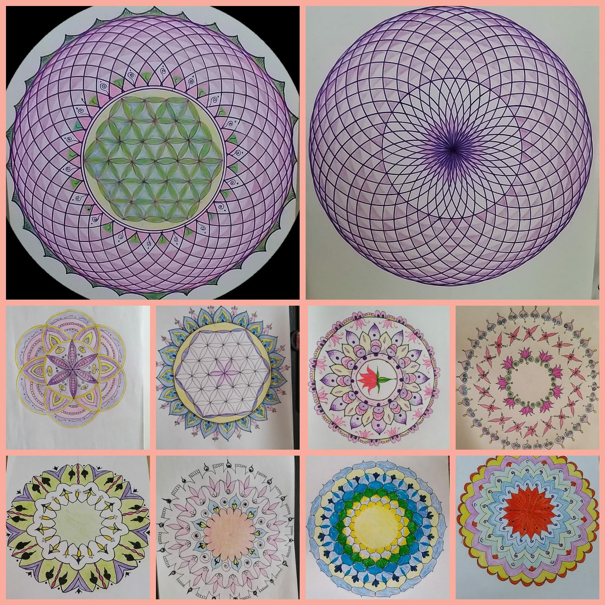 varaazart's tweet photo. To conceive an full flower of life and torus  you need to have a experience process
Agree?

#mandala #sacredgeometry #spiritualart #artists #PowerUp #artofmandala #colorpencil #varalakshmi https://t.co/gQ0BByqt5w