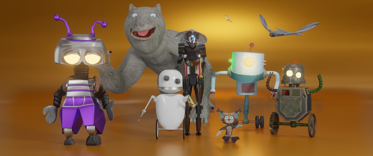 3Dami's tweet photo. One week after our three teams started making characters for their films we have... nine. Impressive! @YoungAnimatorUK @UKScreenSkills #b3d https://t.co/tb1jDMNoQB