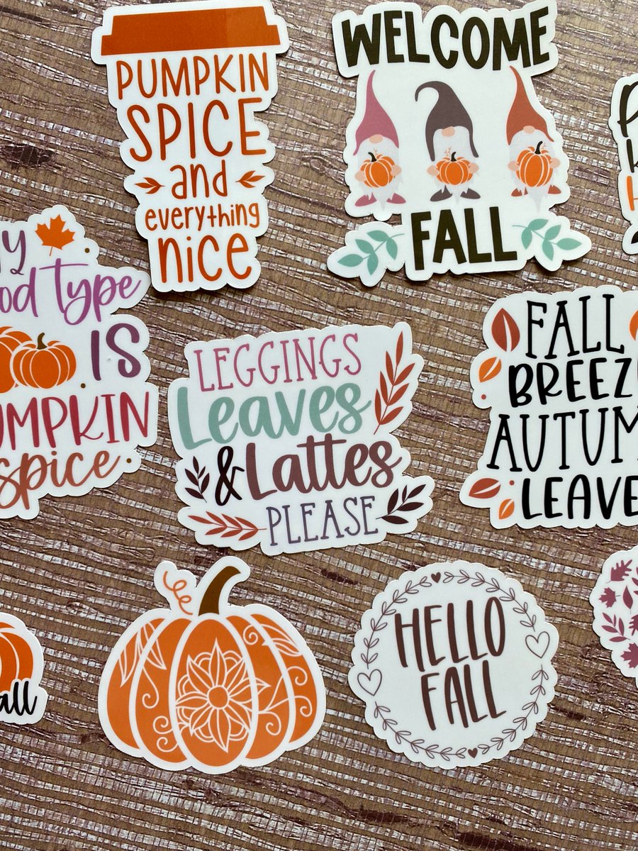 Skara182's tweet photo. Excited to share the latest addition to my #etsy shop: Pack of 10 Waterproof Vinyl Fall Stickers, Autumn Sticker Pack, Journal Planner Laptop Stickers, Seasonal Decor https://t.co/ZTUa9b0ILD #halloween #kidscrafts #fall #fallsticker #autumnstickers #cutestickers #fall https://t.co/83WfVa7C5f