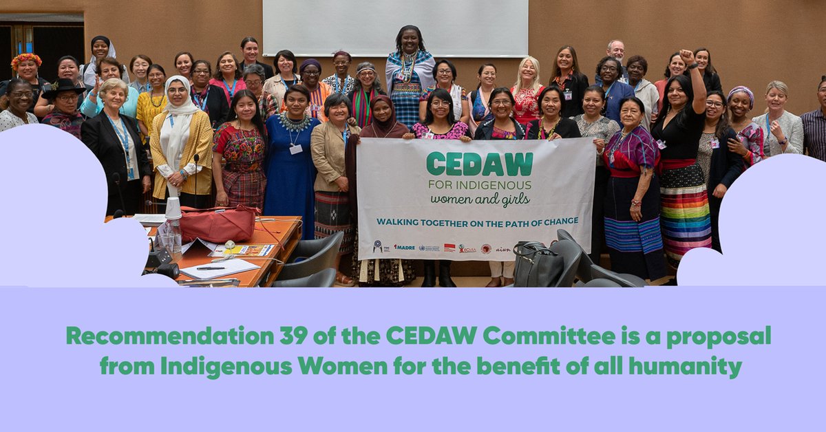 Find more information on what happened at the event on the General Recommendation for Indigenous Women and Girls: A dialogue between members of the CEDAW committee and Indigenous Women and Youth.

More information here: eu1.hubs.ly/H01sFtJ0