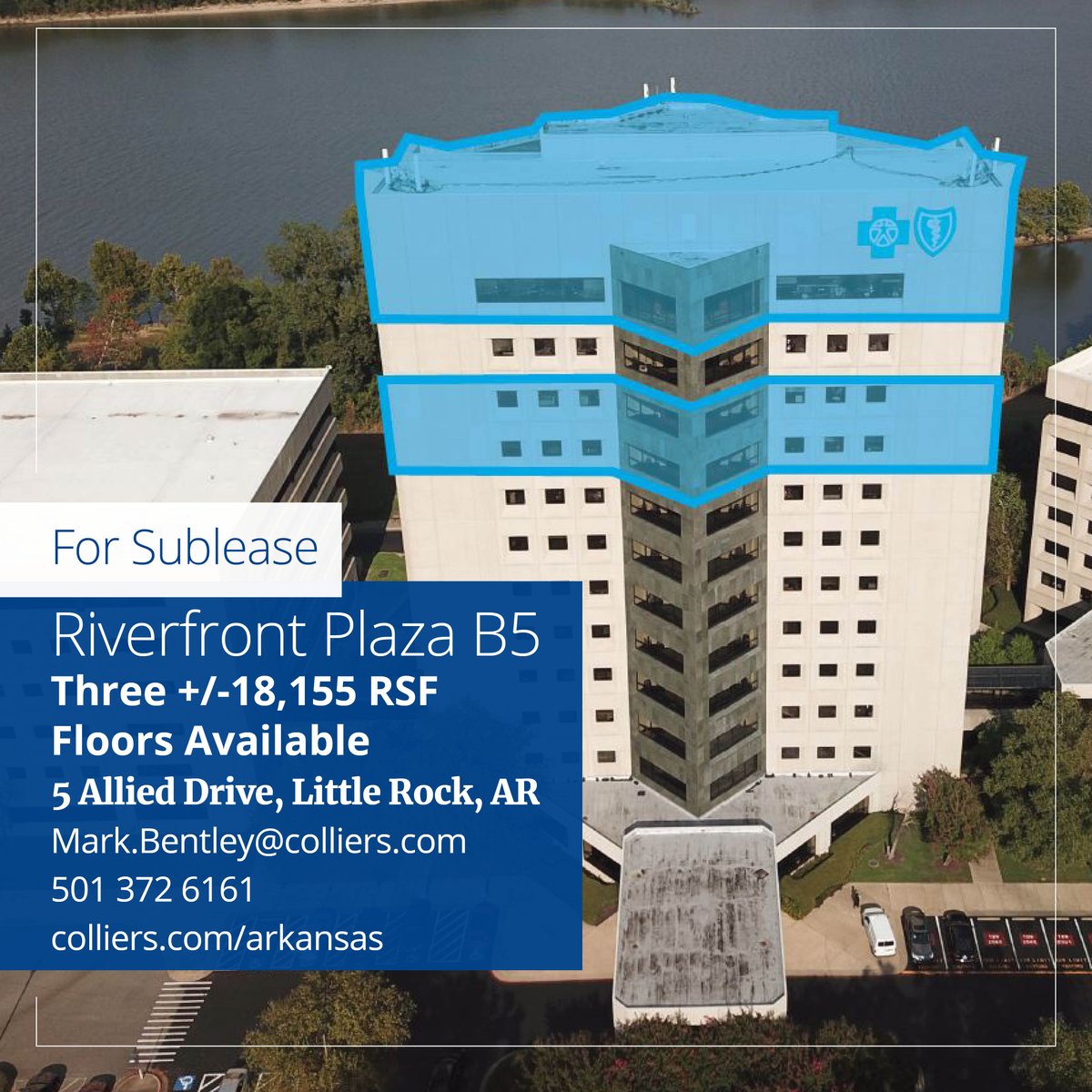 Colliers_AR's tweet photo. Office space with some of LR'S BEST views! Located in Riverdale near some of the area's best restaurants/retail, minutes from downtown/Heights/Hillcrest. Mark.Bentley@Colliers.com or 501-372-6161 ! https://t.co/S0gevYWFYu #ColliersAR #LoveLR #Riverdale #OfficeSpace https://t.co/WRXhjNhS9E