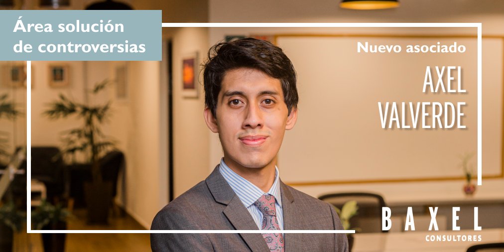 BaxelPeru's tweet photo. Nos complace anunciar el #ascenso de Axel Valverde como asociado del área de solución de controversias.

Axel ingresó a nuestro #PlanFormativoBX en enero de 2021 y acaba de graduarse de @DerechoPUCP 

Conoce mas sobre Axel https://t.co/4S95QtcYvu

#SomosBaxel #talentohumano https://t.co/Q9gYfbEiPc