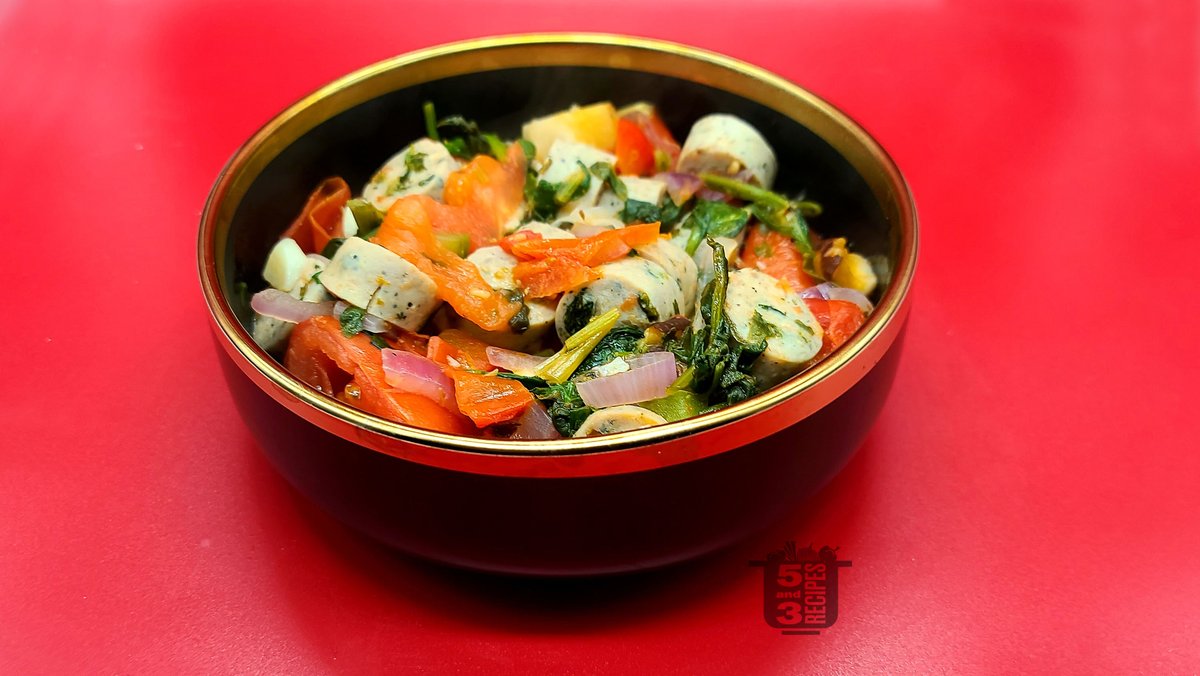 Chicken and Spinach Sausages with Vegetables
100% natural ingredients | Chicken | Sausages | Vegetables
#recipe #recipes #chicken #sausage #sausages  #vegetables #spinach  #delicious #food #foodie #foodies #Cooking 

See full recipe at:
instagram.com/p/Cgza9efOFSo/