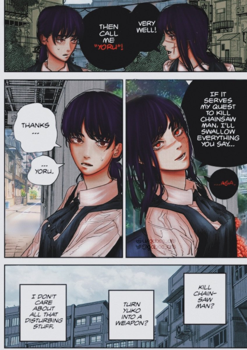 Gabee_arts's tweet photo. "Call me Yoru"
Manga: Chainsaw man [ch.101]
#チェンソーマン #chainsawman #chainsawman101 #asamitaka #wardevil #coloring #manga https://t.co/cTk1rx0t3T