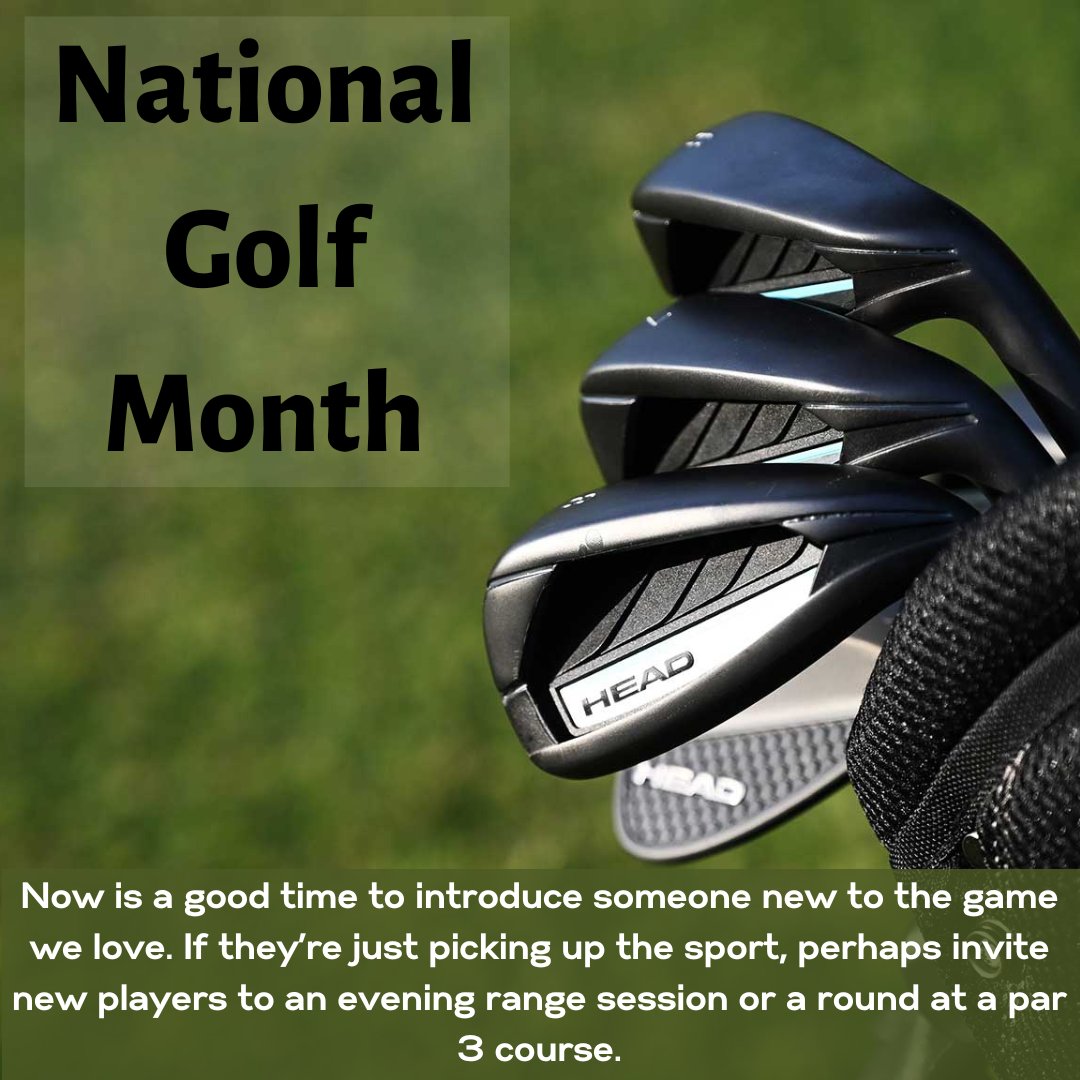 Golfers, grab your clubs and celebrate National Golf Month!

#powerbilt #headbypowerbilt #head #golf #beginnergolf #golfing