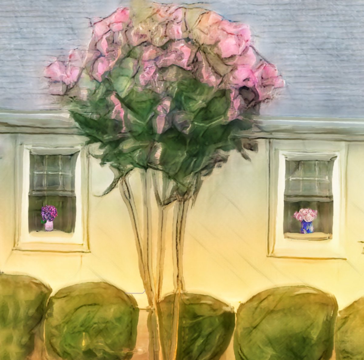 Neighbor’s Crepe Myrtle with Embellishments