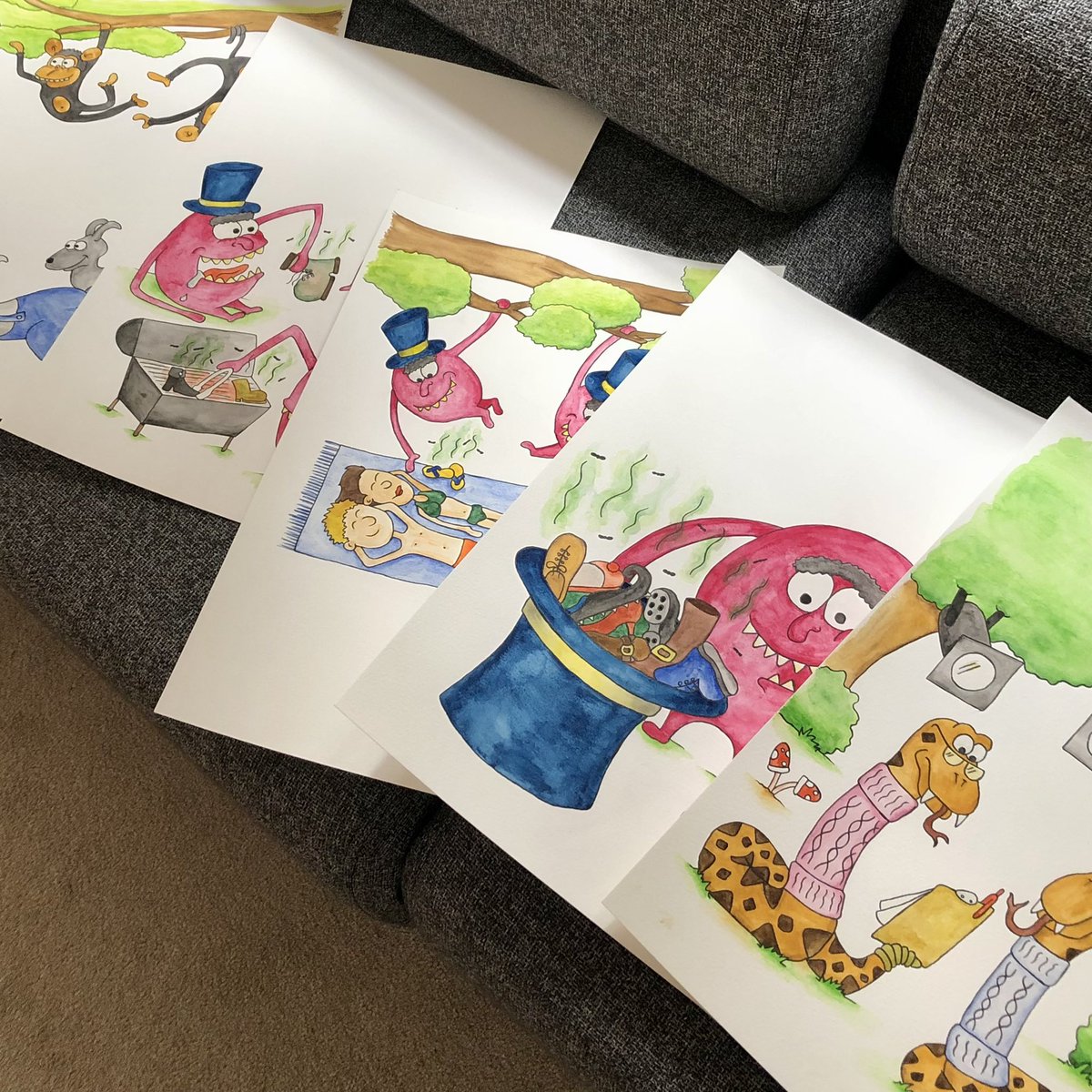 Tom_Berry_PT's tweet photo. Next project: an illustrated children’s book.
I’ve already written the poem, and now I’m remembering how to use watercolour paints to produce the illustrations.
Five done, twenty-five to go. I’ll hopefully have this book published by Christmas.
#thomasberry #illustration https://t.co/1JXXSiJnvO