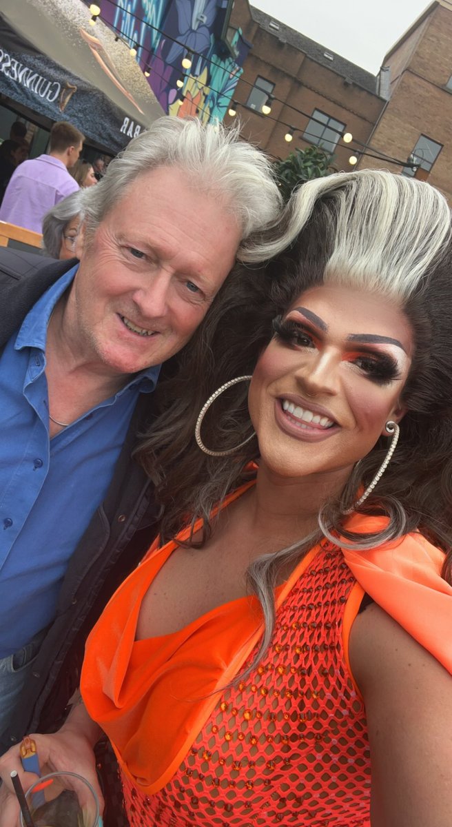 MissRustyHinges's tweet image. me and Jim mc Donald aka @charlie_lawson1 at pride 🏳️‍🌈