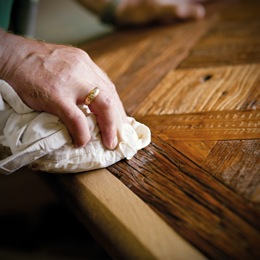 The quintessential option for a true Regencycore look is reclaimed wood flooring.

Reclaimed wood flooring is sourced from the wood used in historical buildings, before being repurposed and expertly transformed into antique wood flooring.