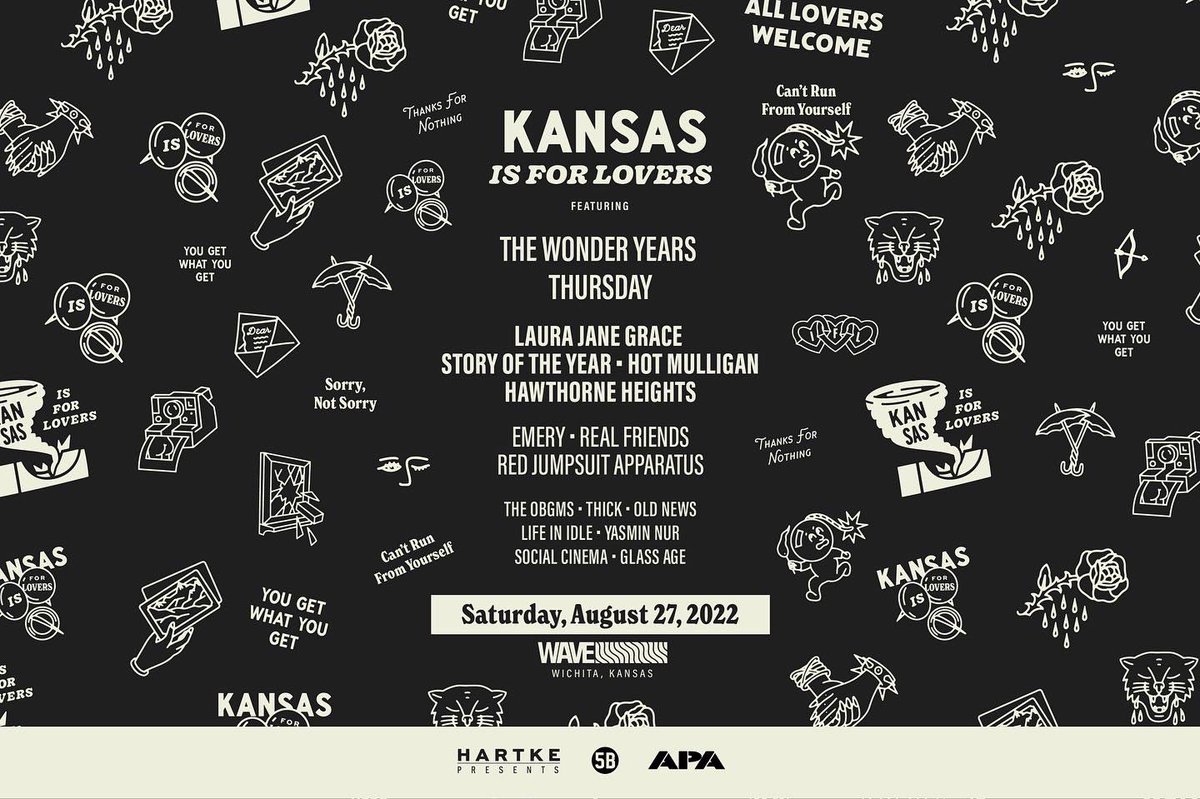 awhileafteremo's tweet photo. Who’s ready to see us perform at @IsForLoversFest ?? LETS GO KANSAS. Drop a “🌊” if you’re as stoked as us!! 🖤
Presented by @HawthorneHgts // @WaveWichita
#Emo #PopPunk #IsForLovers #HawthorneHeights #Kansas #WaveICT https://t.co/zqeViKGB0W
