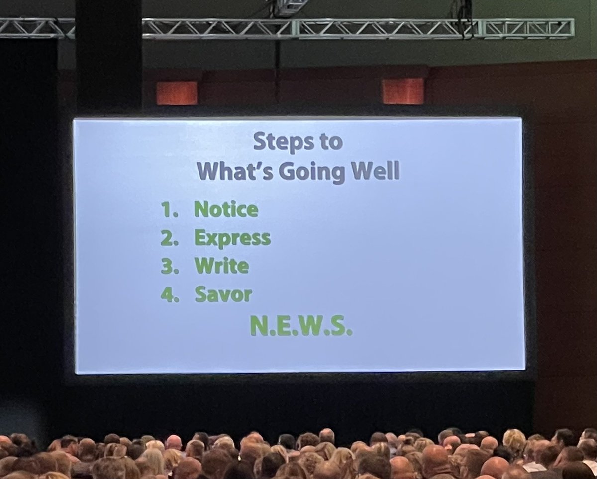 Excellent #SAI2022 keynote by <a href="/gregbellspeaks/">Greg Bell</a> today! He reminds us to ask better questions to get better outcomes. #WhatsGoingWell?