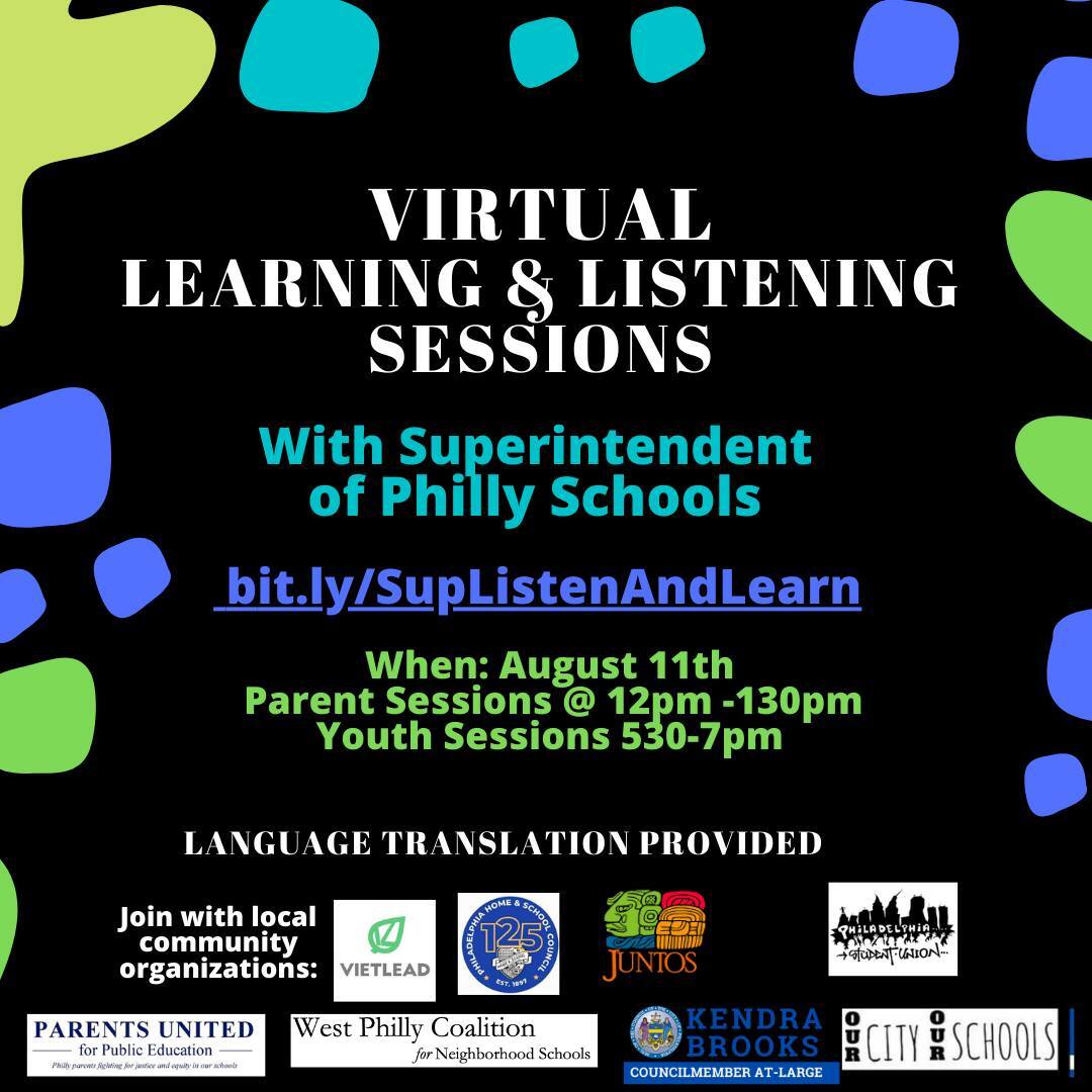 vietlead's tweet photo. Join us on Thursday, August 11th with the @OCOSphl coalition for a Listen &amp; Learn session with the PSD Superintendent, Dr. Tony Watlington!

Parent Session: 12 pm to 1:30 pm
Youth Session: 5:30 to 7 pm
Language Translation Provided

RSVP here: https://t.co/kmLtVTsRIv https://t.co/seYTavmEmx
