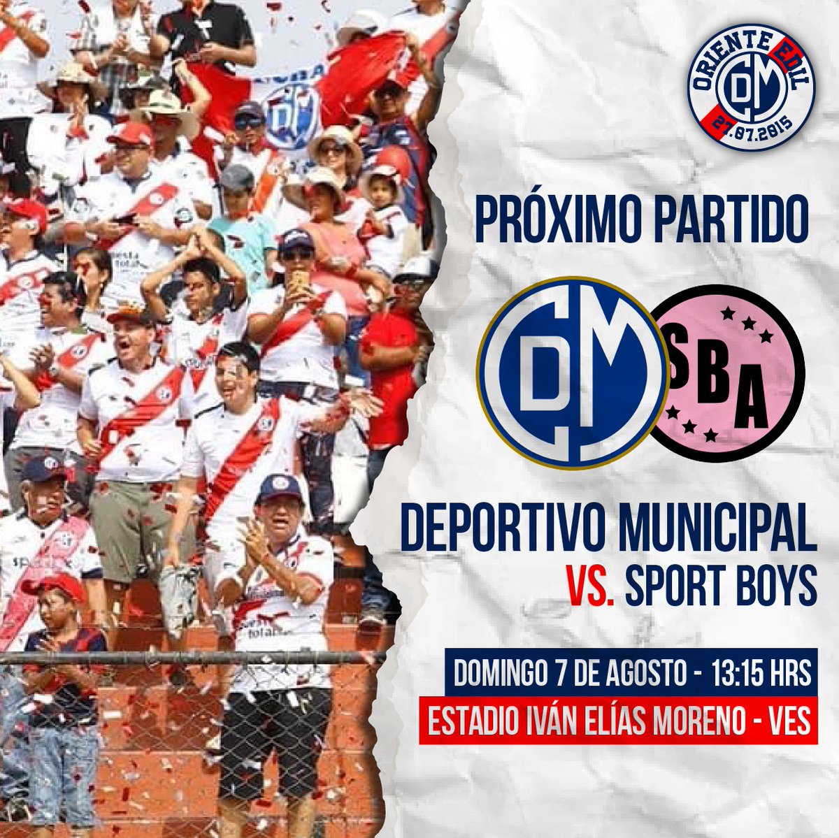 Oriente_Edil's tweet photo. 𝗧𝗢𝗗𝗢𝗦 𝗔 𝗔𝗣𝗢𝗬𝗔𝗥 𝗔 𝗟𝗔 𝗙𝗥𝗔𝗡𝗝𝗔
¡Nuestro aliento es fundamental! Este domingo todos juntos a alentar a La Academia
🏟 Estadio Iván Elias Moreno - VES
⏰ 13:15 horas
🎟 Entradas: https://t.co/xUQaTXisW2 https://t.co/B7TeBb2B4l