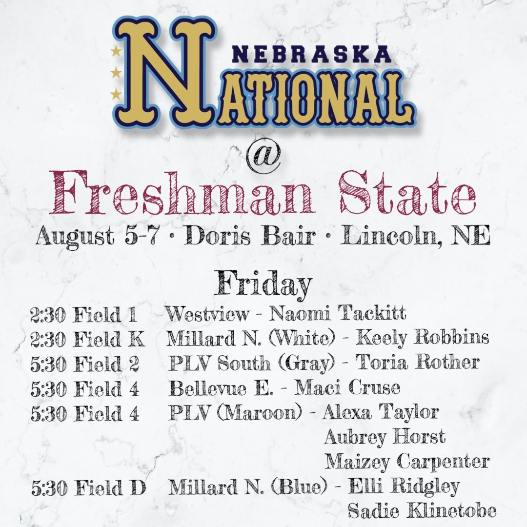NENational08's tweet photo. The girls are back on the field this weekend! ⁦Come watch ‘em compete for their high schools. @UFAThunder⁩ ⁦@PLSTitansSB⁩ ⁦@MillardNorthSB⁩ ⁦@papiosoftball⁩ ⁦@OPS_WestviewSB⁩ ⁦@BEChieftainsSB⁩ ⭐️⭐️⭐️ #compete https://t.co/1iLaygVuaq