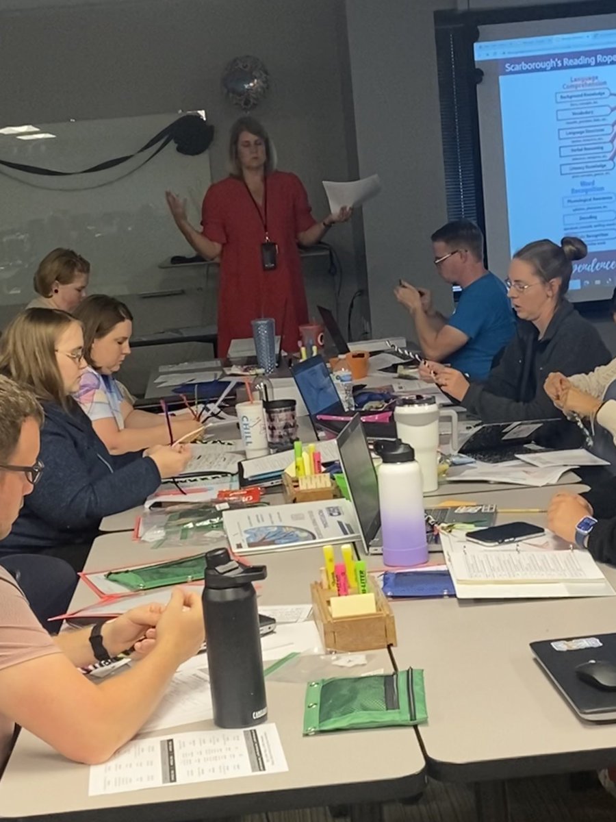 I cannot think of anything better than listening to the birthday girl (<a href="/bcantrell2000/">Bridget Cantrell</a> ) foster her love of literacy with teachers! #isdpd #isdstrong