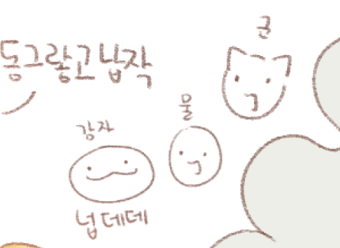 감자만두 물만두 군만두 머리 생김새 특징
안킬로사우루스+거북이 같은 느낌을 생각했는데 흠 