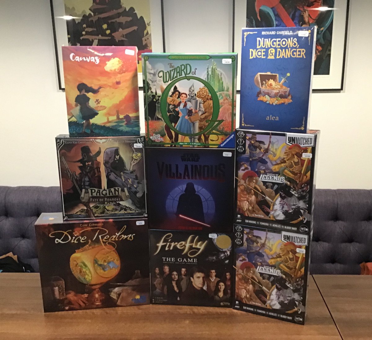 This afternoon a bumper crop of exciting new games arrived: