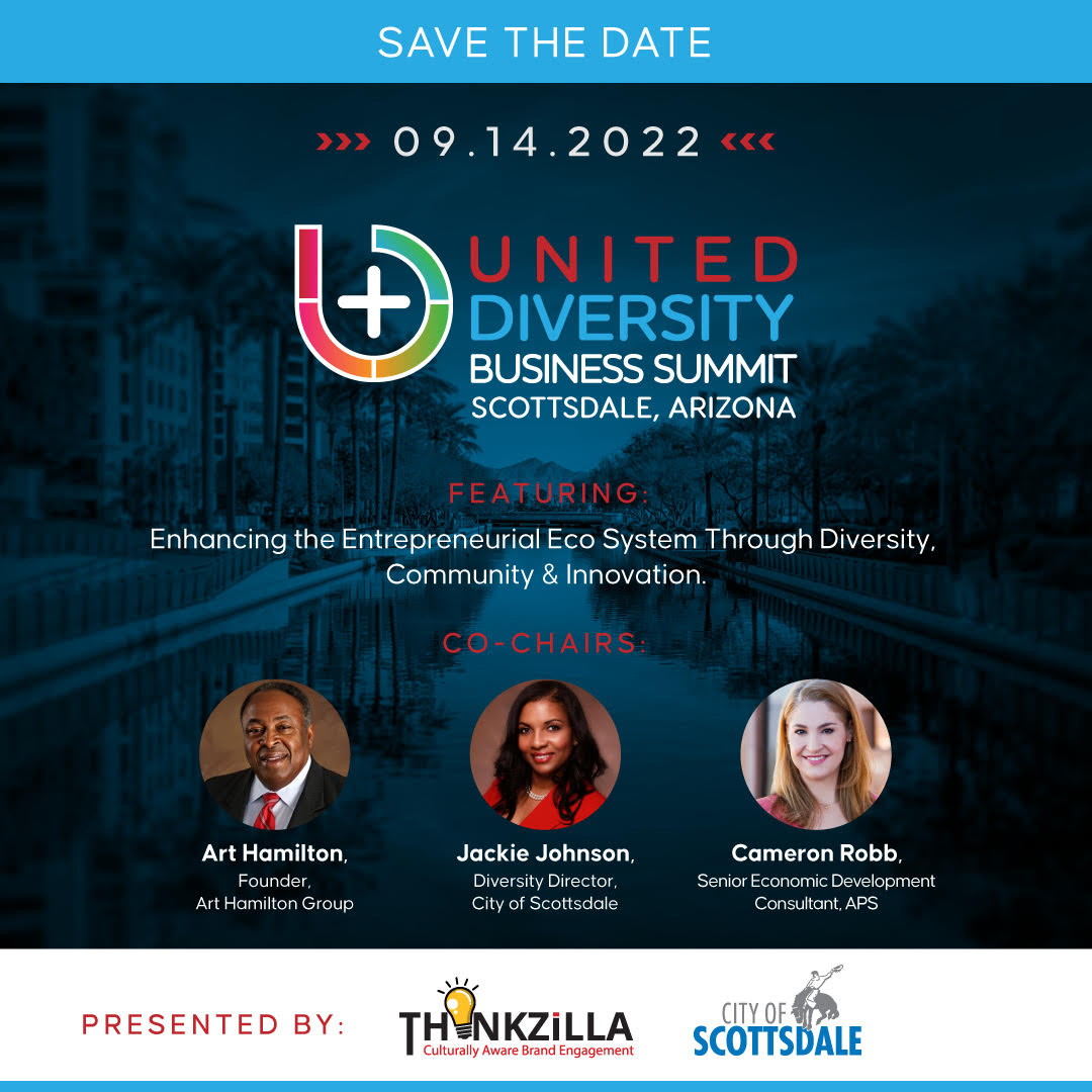 Co-Chairs Announced for 2nd Annual United Diversity Business Summit, Cameron Robb, Jackie Johnson and Art Hamilton. Scottsdale, Arizona #Diversity- mailchi.mp/1365989cdf5c/c…
