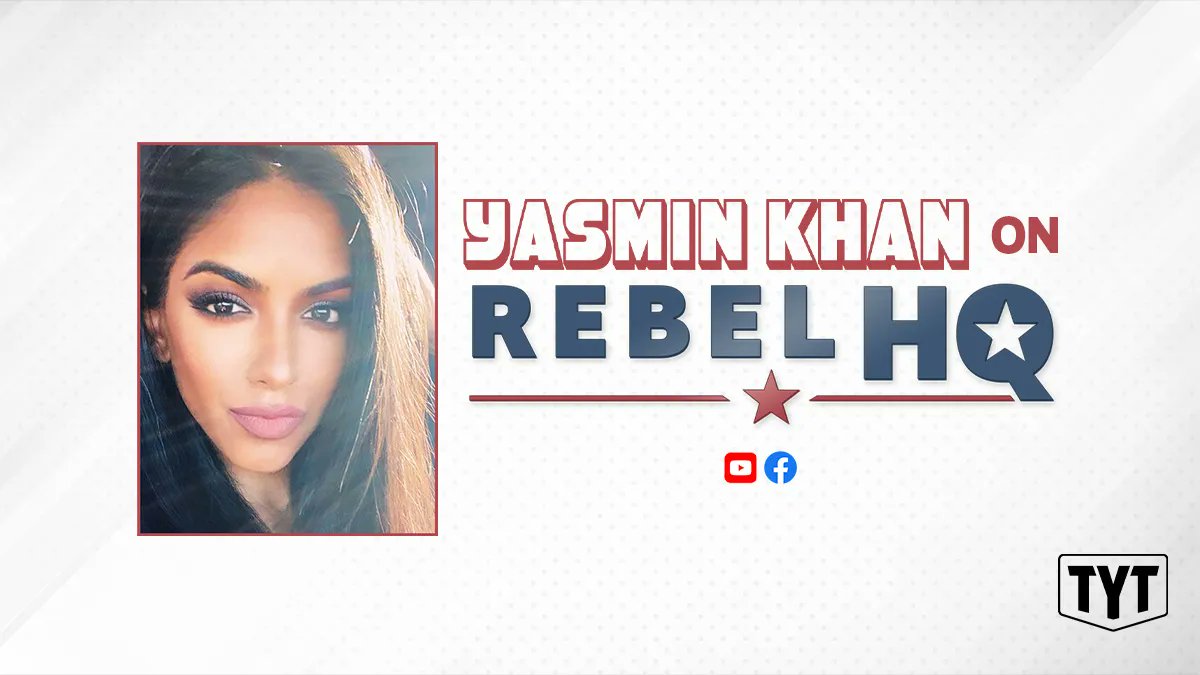 TheYoungTurks's tweet photo. Find @YazzieK on Rebel HQ where she discusses international politics, provides social commentary, and critiques elected officials. Follow: https://t.co/cXjmpyxuCu 
#tytlive https://t.co/yNofg5BfNP