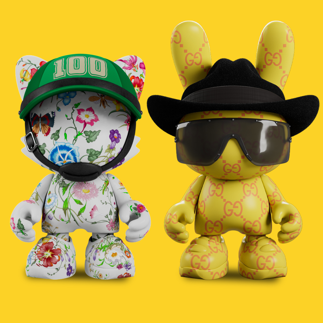 The perfect match, <a href="/janky/">Janky</a> and <a href="/guggimon/">guggimon</a> go together, meeting up wherever no matter how far. For those holding a #SUPERGUCCI Janky NFT during the snapshot, a SUPERGUCCI Guggimon outfitted in #GucciLoveParade has arrived to your wallet in NFT form.