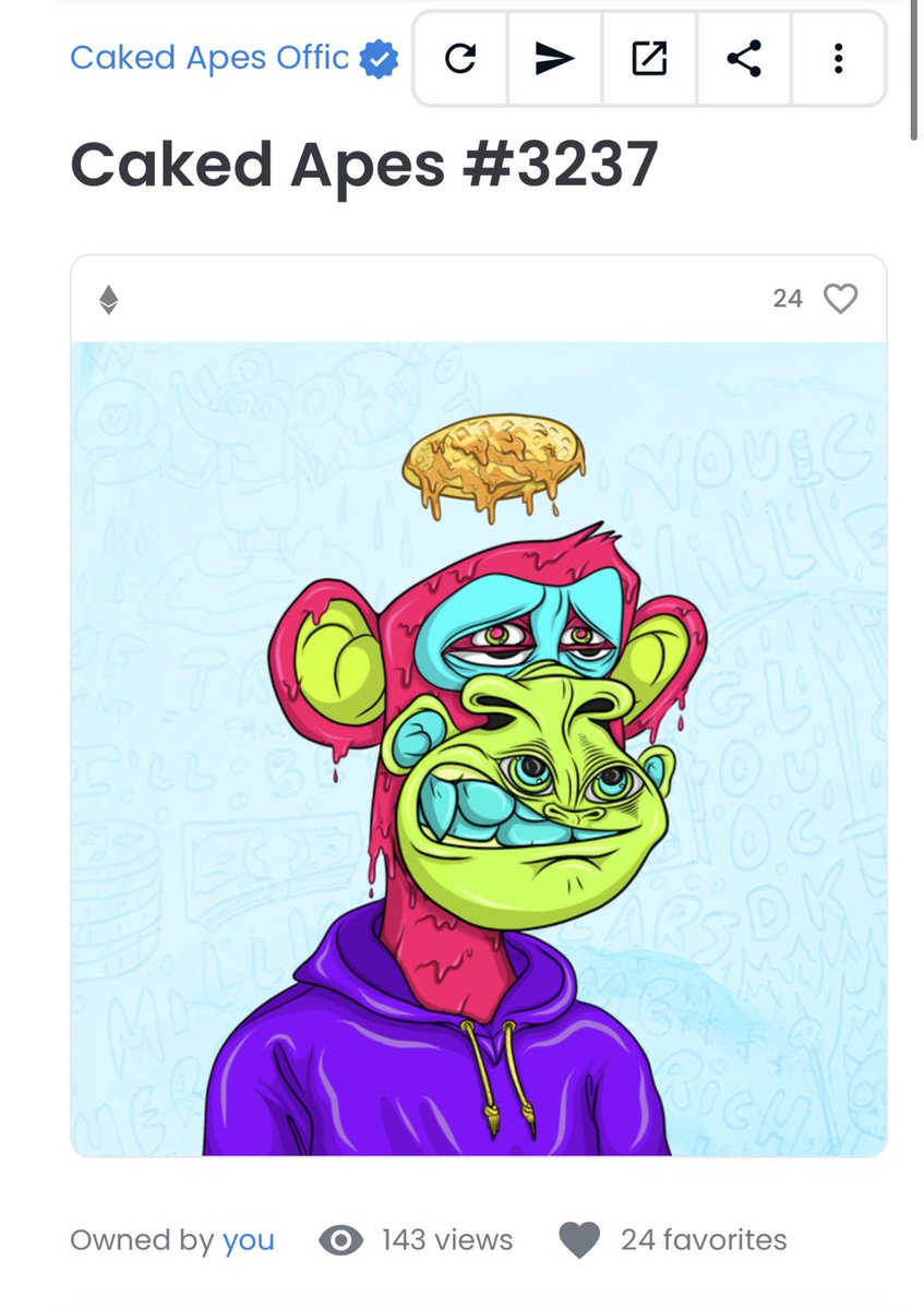 ⚡️ NFT GIVEAWAY ⚡️

Got a <a href="/CakedApes/">Caked Apes</a> for the Zeuss Fam COME GET IT THE ARTWORK IS 🔥

RULES
🔱 FOLLOW @ZeussWorld 
🔱 RETWEET 
🔱 TAG 3 DEGENERATES

Winner in 24 hours ⏳