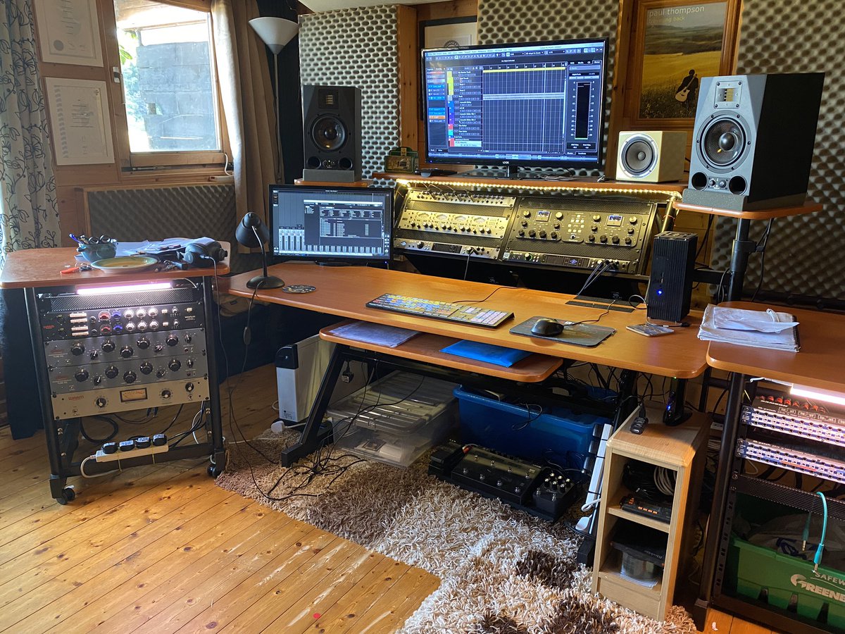 Testing out this beautiful WES Audio compressor today! With the addition of a new Warm Audio preamp, and some new microphones, I’m just about ready to start work on my next album!