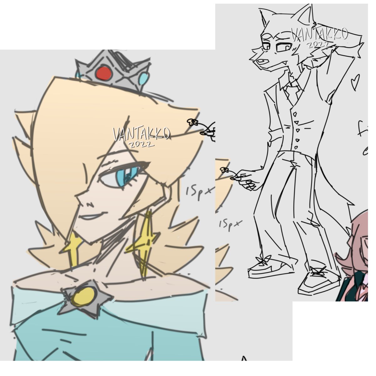 vantakko's tweet photo. Another wip dump but make it multifandom (minus the black dress)- I got too fed up with the Miku tbh
#hatsunemiku #mikuhatsune #miku #vocaloid #projectsekai #pjsekai #rosalina #princessrosalina #supermariogalaxy #legoshi #legosi #beastars #wip #artwip #sketchdump #digitalsketch https://t.co/gNo4wOZDAX