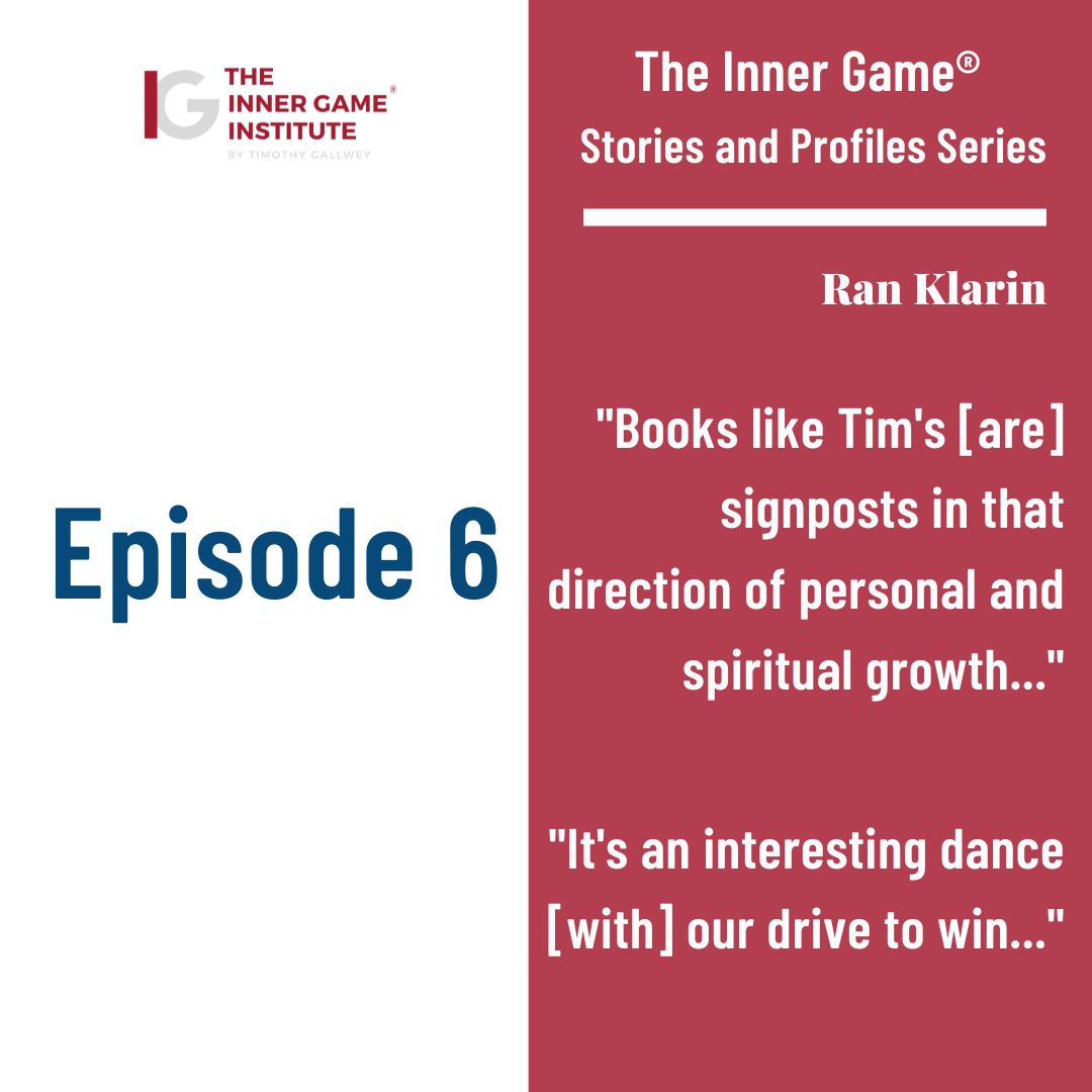 bit.ly/episode-6-los-…
L.A. author Ran Klarin shares his experience with The Inner Game® book series through tennis, golf, skiing, and writing.

#theinnergame
#theinnergameinstitute
#theinnergameathlete
#theinnergameoftennis
#tennis
#usopen
#coaching
#highperformance
#goodreads