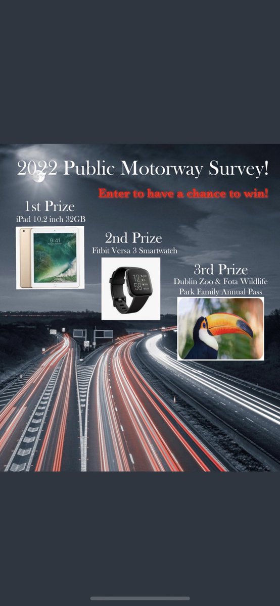 Fancy being in with the chance of winning one of these amazing prizes? If so, click the link below to complete our Annual Motorway Survey! 

#RoadUsers #Motorists #Motorway #MarketResearch #Survey 

sphinxonline.com/surveyserver/s…