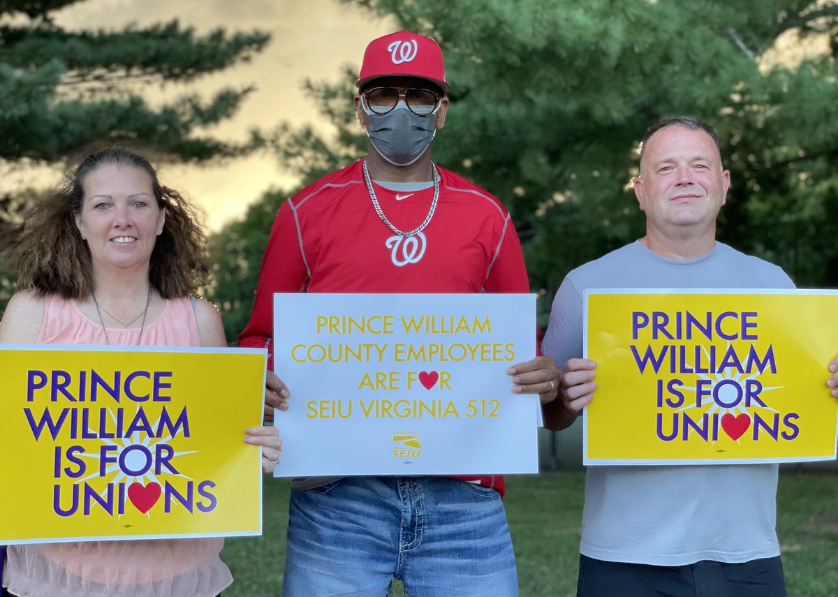 Frontline #PrinceWilliam County employees are uniting in @SEIU for a voice on the job. #CollectiveBargaining will ensure we can negotiate for good union jobs and quality public services for all working families! #UnionsForAll #QualityPublicServicesForAll