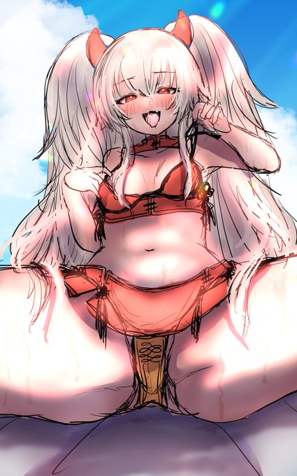 チャイナグリアロは前にチャイナ水着として描いてるんだよな 