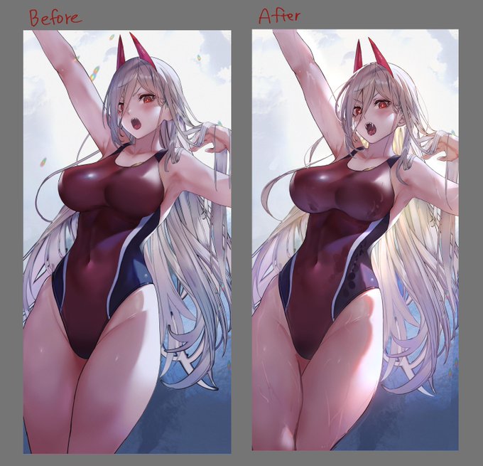 misekiss(@misekissillust)さんにsessaで添削していただきました!
木を見て森を見ずって感じなので、もうちょい髪のクオリティを上げていけるように練習します! 