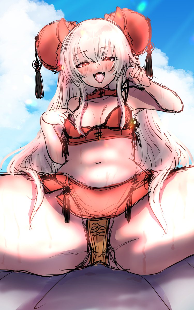 チャイナグリアロは前にチャイナ水着として描いてるんだよな 